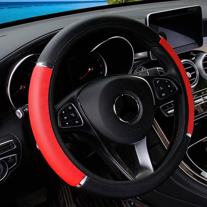 Car Steering Wheel Cover PU Leather