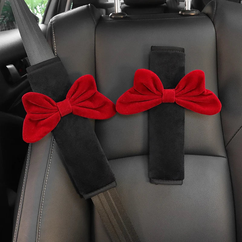 Cute Cartoon Red Car Accessories for Women