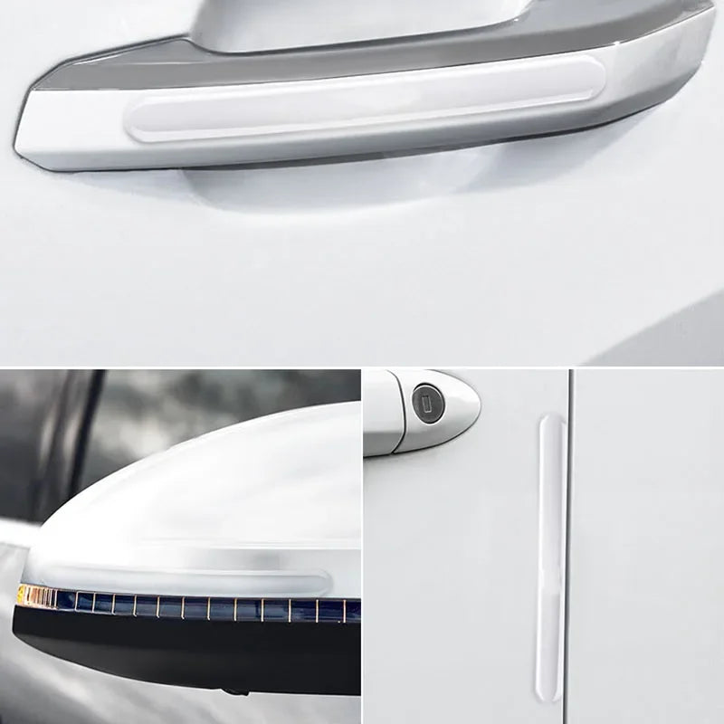 4/8/10 Pcs Transparent Car Door Edge Guards Anti-Collision Stickers