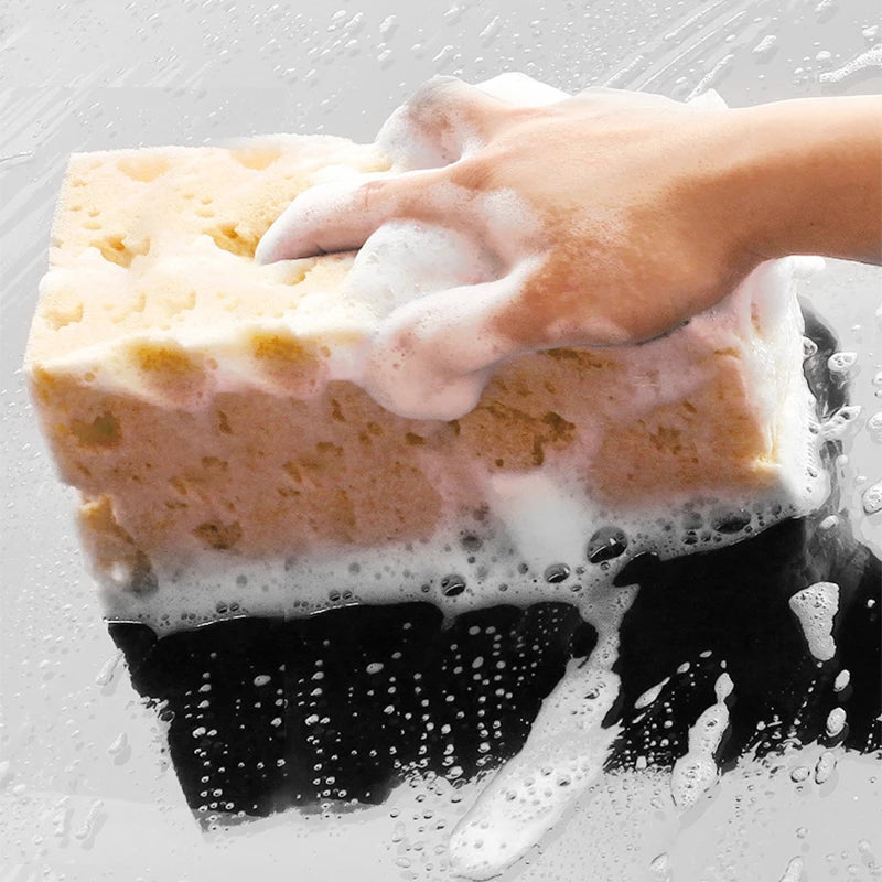 Super-Soft Coral Fleece Wash Sponge – Scratch-Resistant, Lint-Free Shine