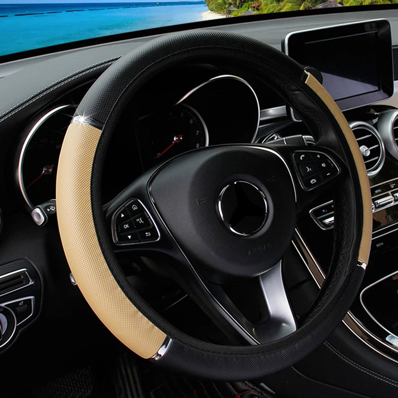 Car Steering Wheel Cover PU Leather