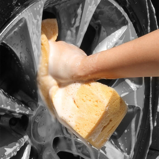 Super-Soft Coral Fleece Wash Sponge – Scratch-Resistant, Lint-Free Shine