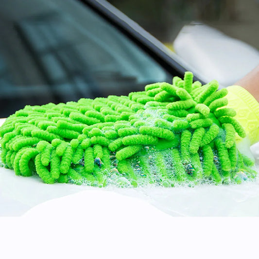 Plush Chenille Wash Glove – Scratch-Free, Lint-Free Car Cleaning