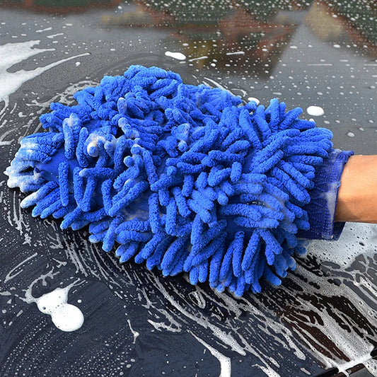 Plush Chenille Wash Glove – Scratch-Free, Lint-Free Car Cleaning