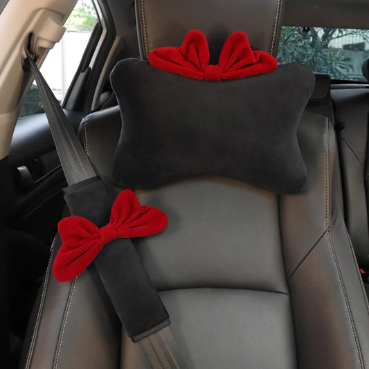 Cute Cartoon Red Car Accessories for Women