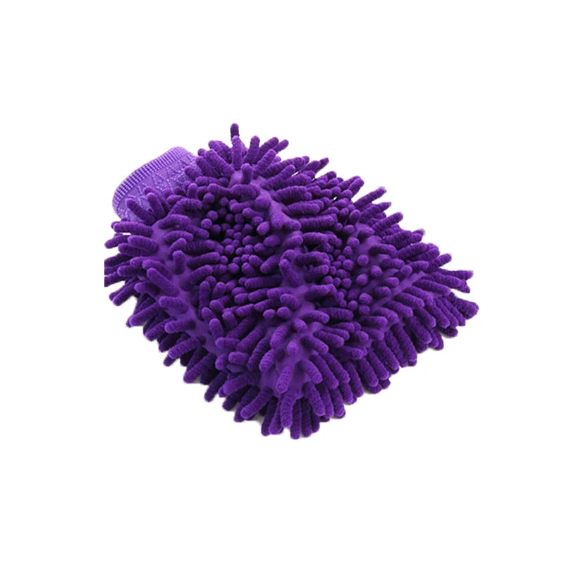 Plush Chenille Wash Glove – Scratch-Free, Lint-Free Car Cleaning