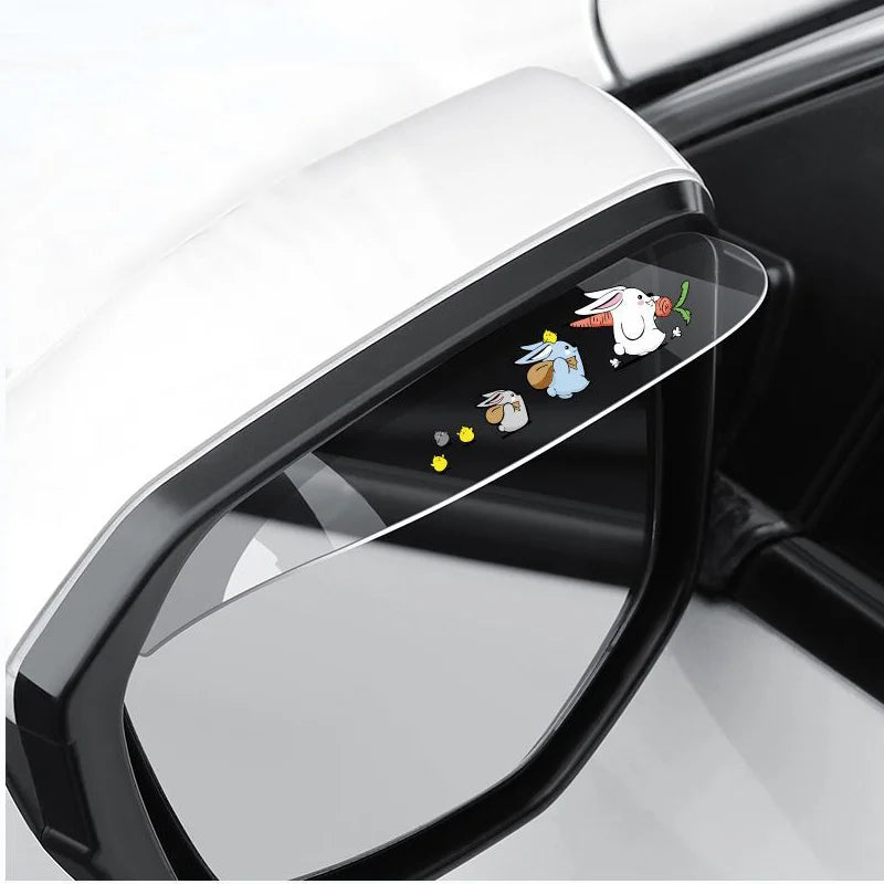 Rearview Mirror Rain Shields – Clear Vision in Rainy Weather (2-Pack)