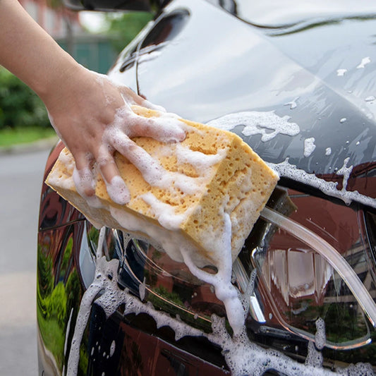 Super-Soft Coral Fleece Wash Sponge – Scratch-Resistant, Lint-Free Shine
