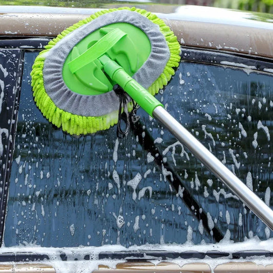 Telescoping Long Handle Cleaning Mop Auto Accessories