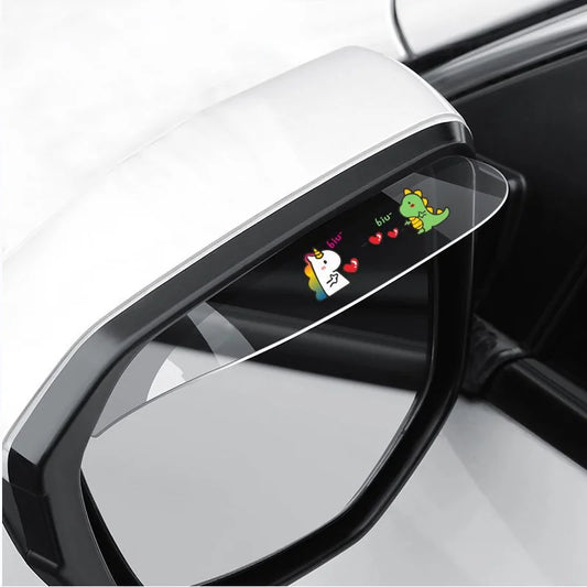 Rearview Mirror Rain Shields – Clear Vision in Rainy Weather (2-Pack)